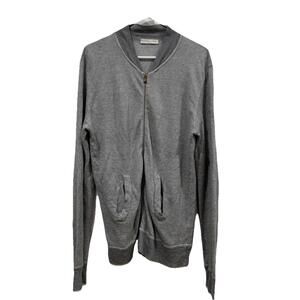 Women’s Daniele Fiesoli‎ Italia Full Zip Sweater Size Linen Blend Xl? Gray Grey